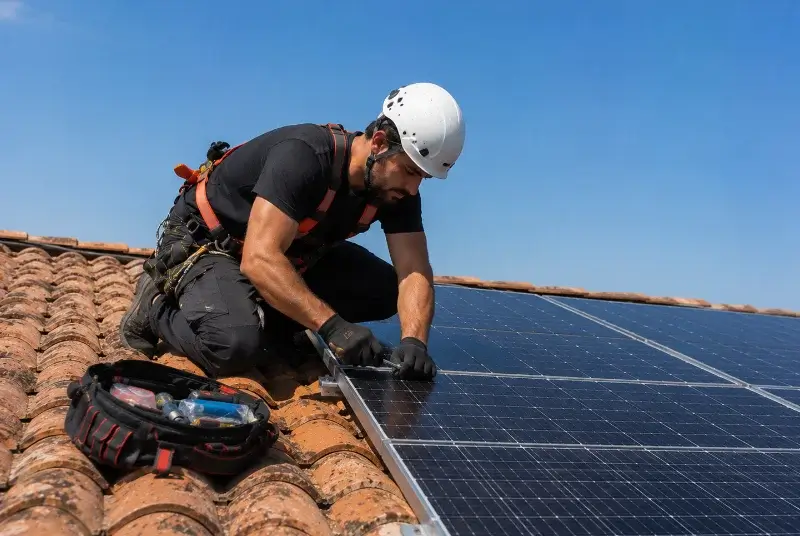 Maintenance et monitoring de panneaux solaires à Saint-Julien-en-Born