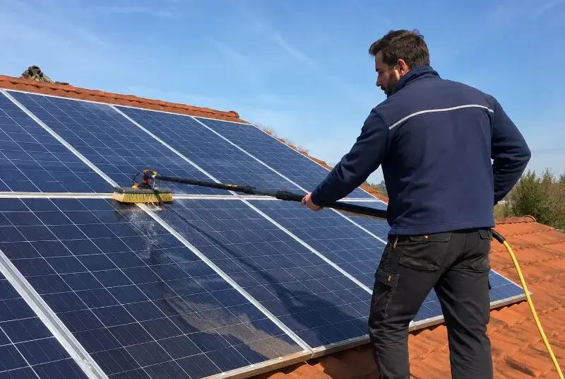 Nettoyage et entretien de panneaux solaires à Saint-Julien-en-Born